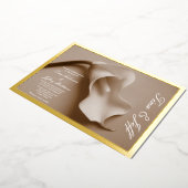 ホイ実在ルコラーリリー結婚式招待状 箔招待状 (回転した状態)