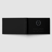 ホイ実在ルシンプルエレガントリース結婚ズ ゲストブック (全面)