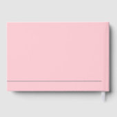 ホイ実在ルシンプルモダンシルバースク結婚リット ゲストブック (裏面)