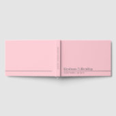 ホイ実在ルシンプルモダンシルバースク結婚リット ゲストブック (全面)