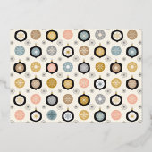 ホイ実在ルジンルミングル企業のクリスマスパーティー 箔招待状 (裏面)