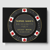 ホイ実在ルトランプのポーカーチップカジノバチェロレッテ ゲストブック (正面)