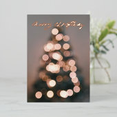 ホイ実在ルバラ金ゴールドメリークリスマスツリー灯 箔シーズンカード (立ち正面)