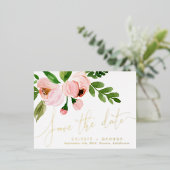 ホイ実在ルピックのフローラエレガントは日付を保存 箔シーズンポストカード (立ち正面)