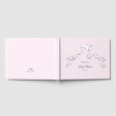 ホイ実在ルピンクベビーシャワーゲストブック ゲストブック (全面)