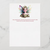 ホイ実在ルフェアチャントバラ金ゴールド童話 箔招待状 (裏面)