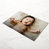 ホイ実在ルベビー名2カスタム誕生 箔シーズンカード (回転した状態)