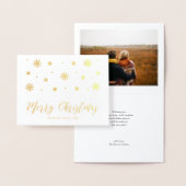 ホイ実在ルメリークリスマスフォトグリーティングカード 箔カード (ディスプレー)