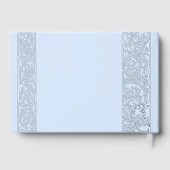 ホイ実在ルヴィンテージフローラブルー結婚ズ ゲストブック (裏面)