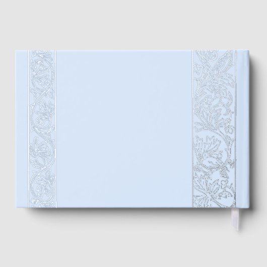 ホイ実在ルヴィンテージフローラブルー結婚ズ ゲストブック (裏面)