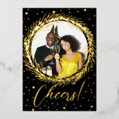 ホイ実在ル応援ニューイヤーホリデーカード 箔シーズンカード (正面)