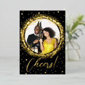 ホイ実在ル応援ニューイヤーホリデーカード 箔シーズンカード (立ち正面)