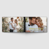 ホイ実在ル結婚の写真の名パーソナライズされた前 ゲストブック (全面)