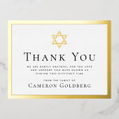 ホイ実在ル縁どユーダ悔やみや弔慰サンキューカード 箔招待状ポストカード (正面)