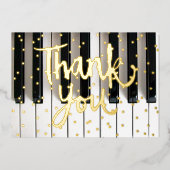 ホイ実在ル詳細音楽サンキューカード 箔シーズンカード (正面)