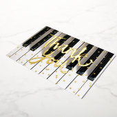 ホイ実在ル詳細音楽サンキューカード 箔シーズンカード (回転した状態)