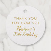 ホイ実在ル金ゴールドまたは銀モノグラム円ありがとう フェイバータグ (裏面)