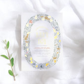 ホイ実在ル |かわいいジャングルサファリボーイ赤ちゃんシャワー 箔招待状