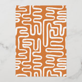 ホイ実在ル |サンシャインボホ男の子または女の子の赤ちゃんシャワー 箔招待状 (裏面)