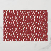 ホイ実在ル・ボホ素晴らしいクリスマスホリデーフォト 箔シーズンカード (裏面)