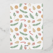 ホイ実在ル |メリー & Bright 3フォトクリスマス 箔シーズンカード (裏面)