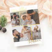 ホイ実在ル |手書き4数々の – 写真クリスマス 箔シーズンカード