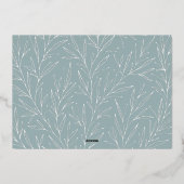 ホイ実在ル | Joyful 2 Photo Minimalistクリスマス 箔シーズンカード (裏面)