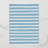 ホイ実在ル | Oh Boy Water Color Elephant Baby Shower 箔招待状 (裏面)