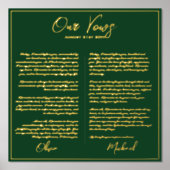 ホイ実在ルPさん結婚の誓いの新婚たち 箔ポスター (正面)