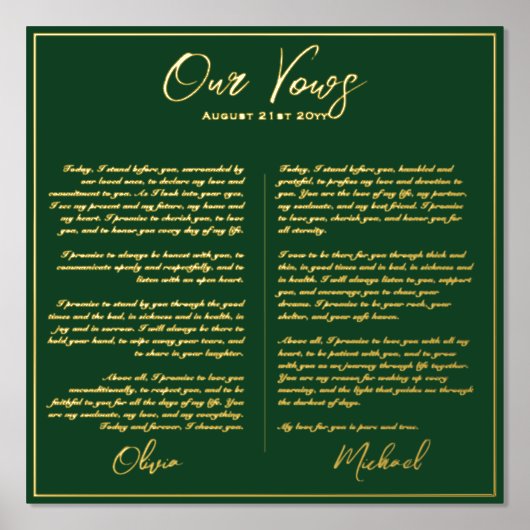 ホイ実在ルPさん結婚の誓いの新婚たち 箔ポスター (正面)