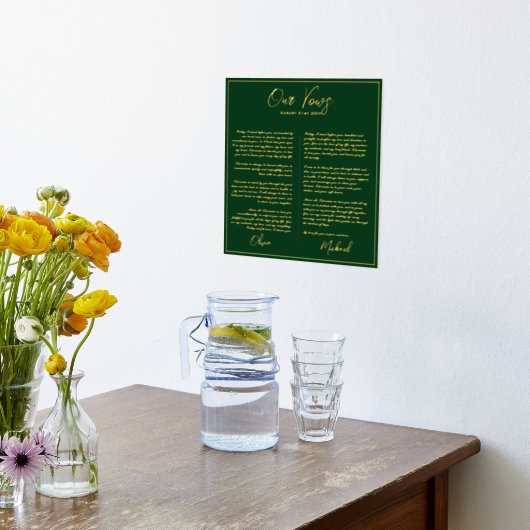 ホイ実在ルPさん結婚の誓いの新婚たち 箔ポスター (レイダウン (キッチン))