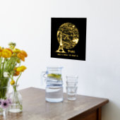 ホイ実在ルPARIS通りマップカスタムプリント 箔ポスター (レイダウン (キッチン))