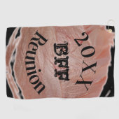 ホイ最高のンドイヤーゴルフ懇親会パステルガーリーピンク ゴルフタオル (横)