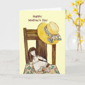 ホイ来ズ・トゥル・マザーの日カード カード (黄色い花)