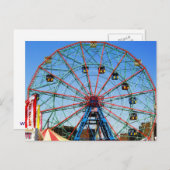 ホイ疑問に思ール – コニー島NYCポストカード ポストカード (正面/裏面)