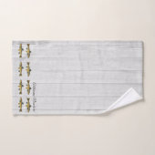 ホイ素朴トマス魚のヴィンテージ水色 バスタオルセット (ハンドタオル)