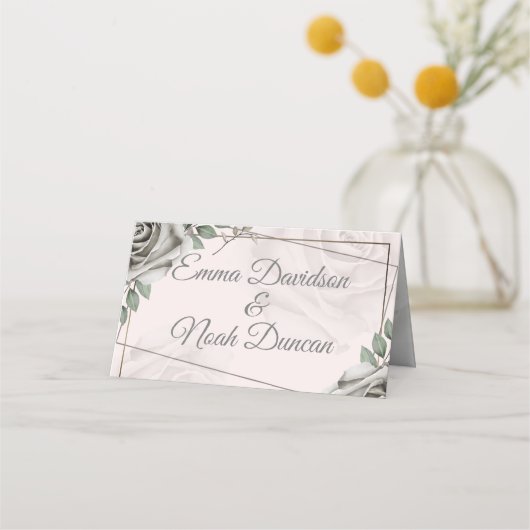 ホイ素朴トロ結婚スのテーブル番号座席表 プレイスカード (正面)