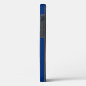 ホイ航海のールを青+白で出荷（パーソナライズ） Case-Mate iPhoneケース (裏面 / 左)