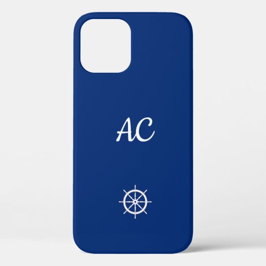 ホイ航海のールを青+白で出荷(パーソナライズ) Case-Mate iPhoneケース (裏面)