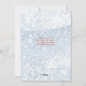 ホイ霜の降りたリーファミリーツーフォトホリデーカード シーズンカード (裏面)