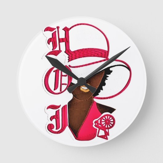 ホイ ラウンド壁時計 (正面)