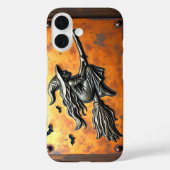 ホウキに乗る魔女 ハロウィン オカルト Case-Mate iPhoneケース (裏面)