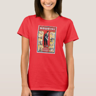 ホウディニマジシャン1909年ビンテージポスターが復活 Tシャツ