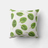 ホウレンオーガニックチ葉継ぎ目パターン クッション (裏面)