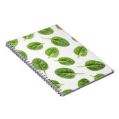 ホウレンオーガニックチ葉継ぎ目パターン ノートブック (右側)