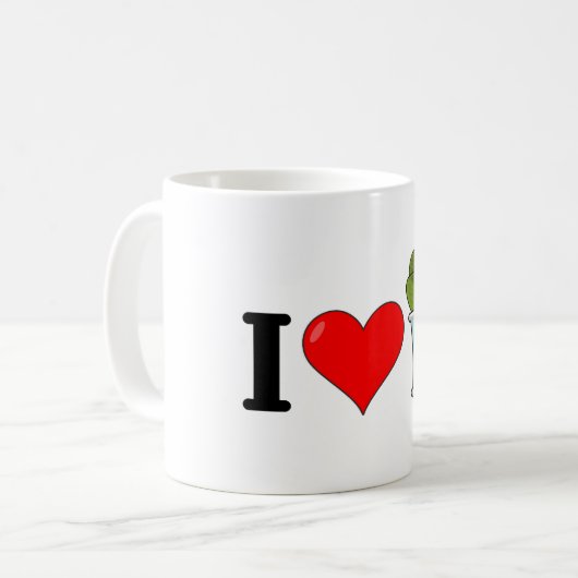 ホウレンソウが大好き コーヒーマグカップ (正面左)