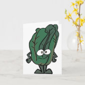 ホウレンソウ顔札 カード (黄色い花)