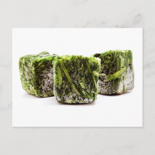 ホウレン凍っていソウ ポストカード (正面)