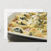 ホウレン焼いたグ充填用のパスタシェル ポストカード (正面/裏面)