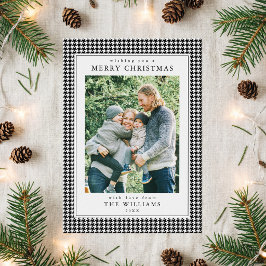 ホウンドトゥース ブラック＆ホワイト クリスマス 写真